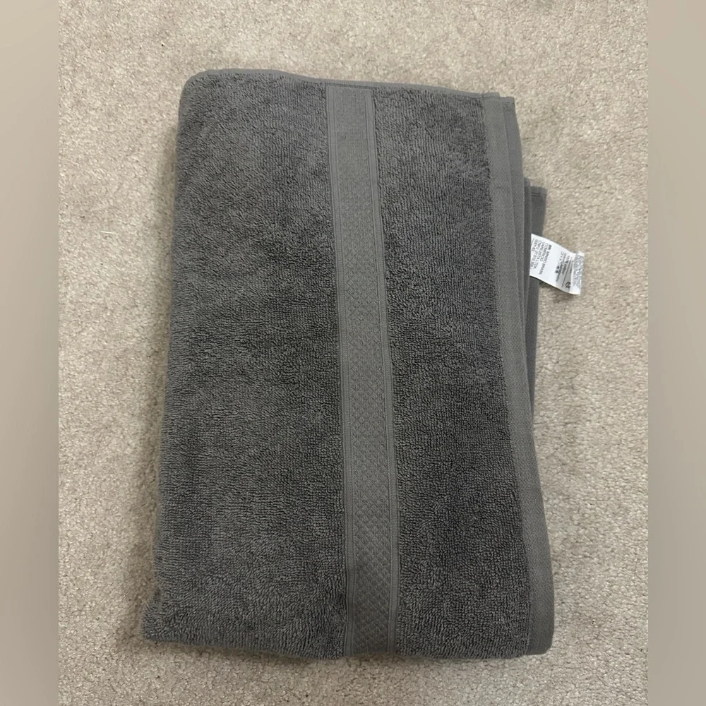 Miniso Grey Gray Bath Towel